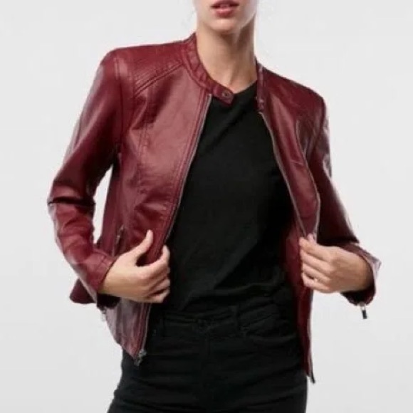 Express Minus the Leather Double Peplum Jacket - Picture 3 of 16